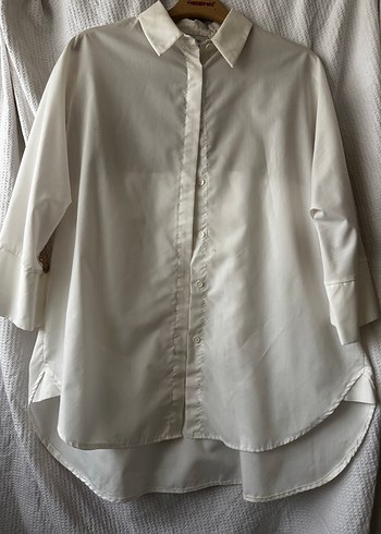 Diğer Ekru Oversize Gomlek