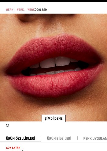 MAC Kırmızı Ruj - Görsel 3