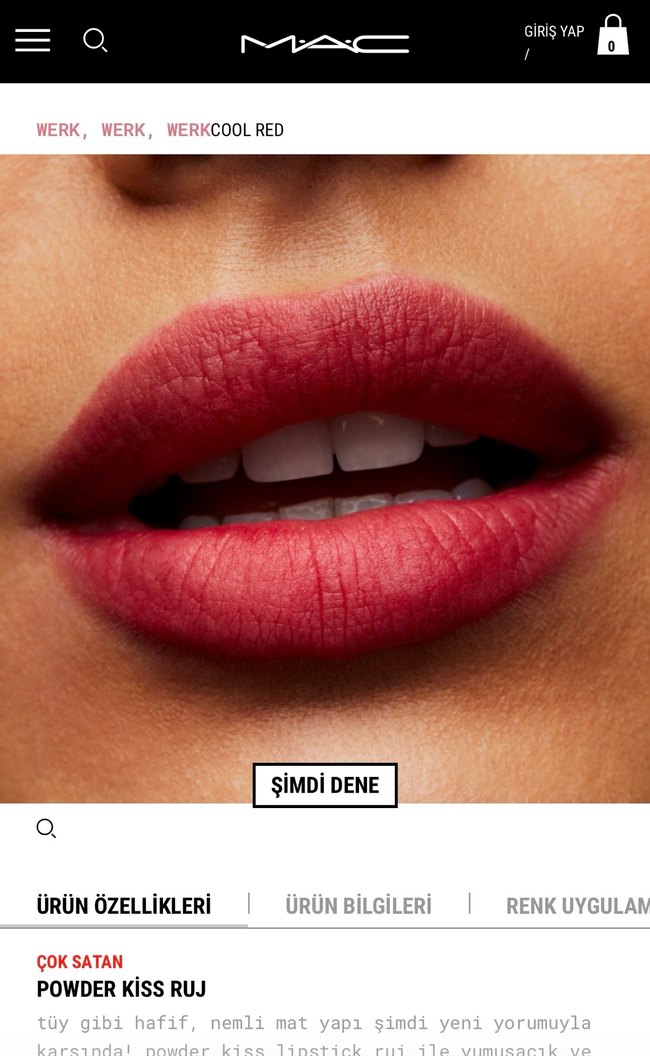 MAC  Kırmızı Ruj - Görsel 3
