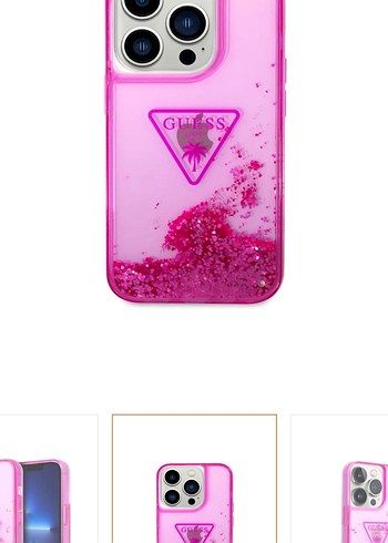 Guess Işıltılı Pembe iPhone 14 Pro Max Kılıfı - Görsel 2