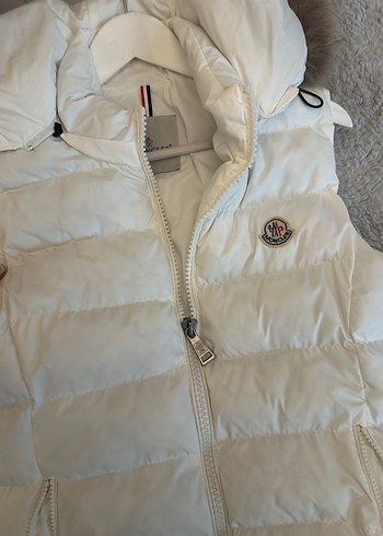 Beyaz Kürklü Kadın Şişme Yelek - Görsel 4