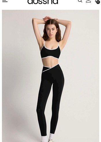 Ginchy dossha Siyah Kadın Tayt - Görsel 4