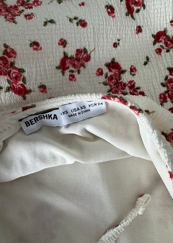 Dantel Detaylı Beyaz Çiçekli Midi Elbise - Görsel 6