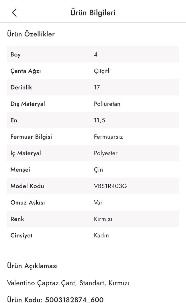 Valentino Kırmızı Zincir Detaylı Deri Çanta - Görsel 5