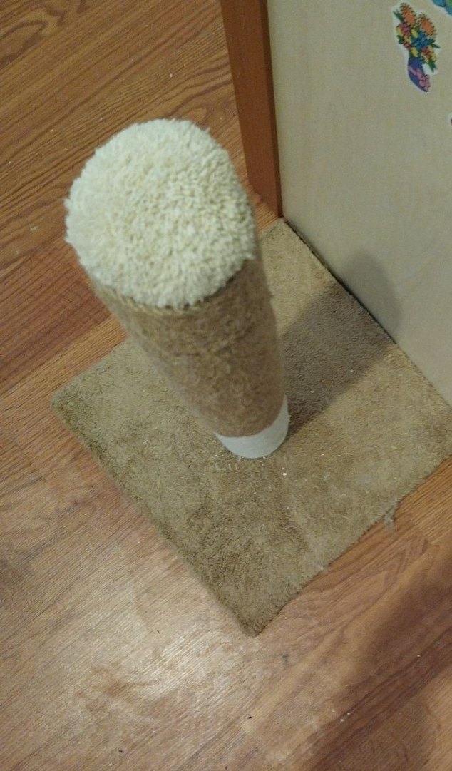 Bej ve Gri Kedi Tırmalama Direği - Görsel 3