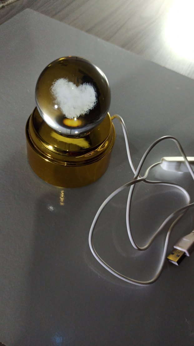 Altın Renkli Sesli Işıklı Küre - Görsel 3