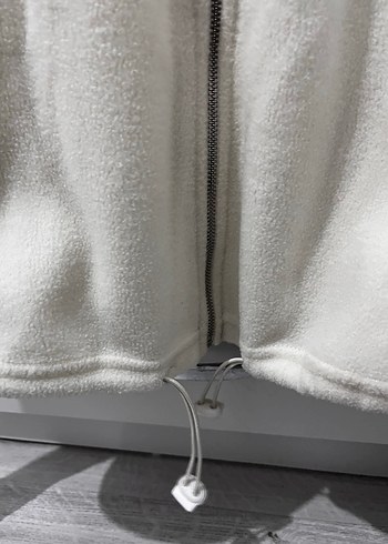 Yüksek Yakalı Fermuarlı Gri Kadın Ceket - Görsel 3