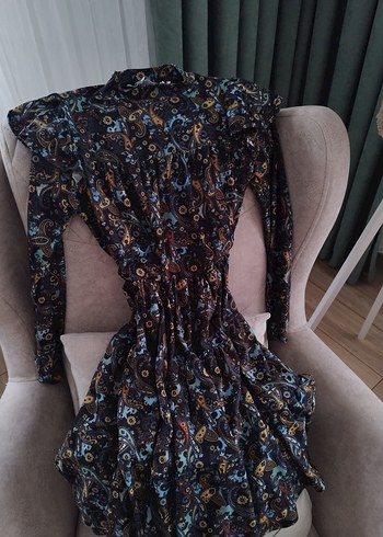 Desenli Bohem elbise - Görsel 2