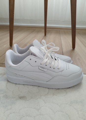 Beyaz Bağcıklı Spor Ayakkabı - Görsel 2