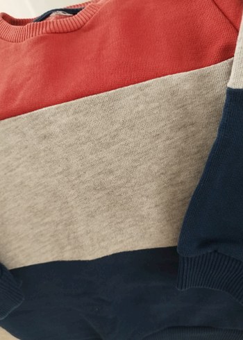 Renk Bloklu Erkek Çocuk Sweatshirt - Görsel 3