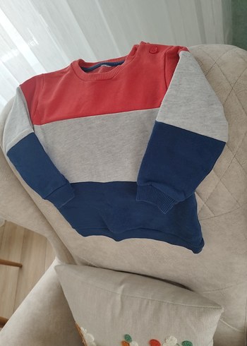 Renk Bloklu Erkek Çocuk Sweatshirt - Görsel 2