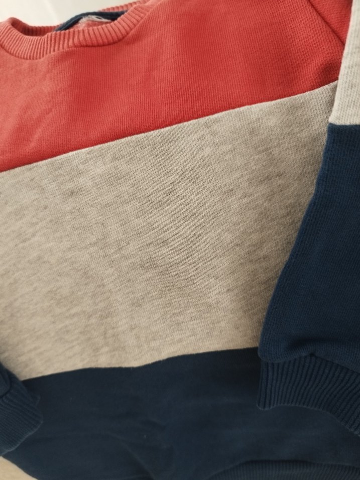 Renk Bloklu Erkek Çocuk Sweatshirt - Görsel 3