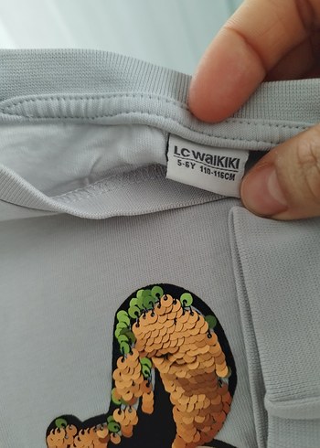 gri Erkek Sweatshirt, Baskılı, Pamuklu, Bol Kesim - Görsel 4