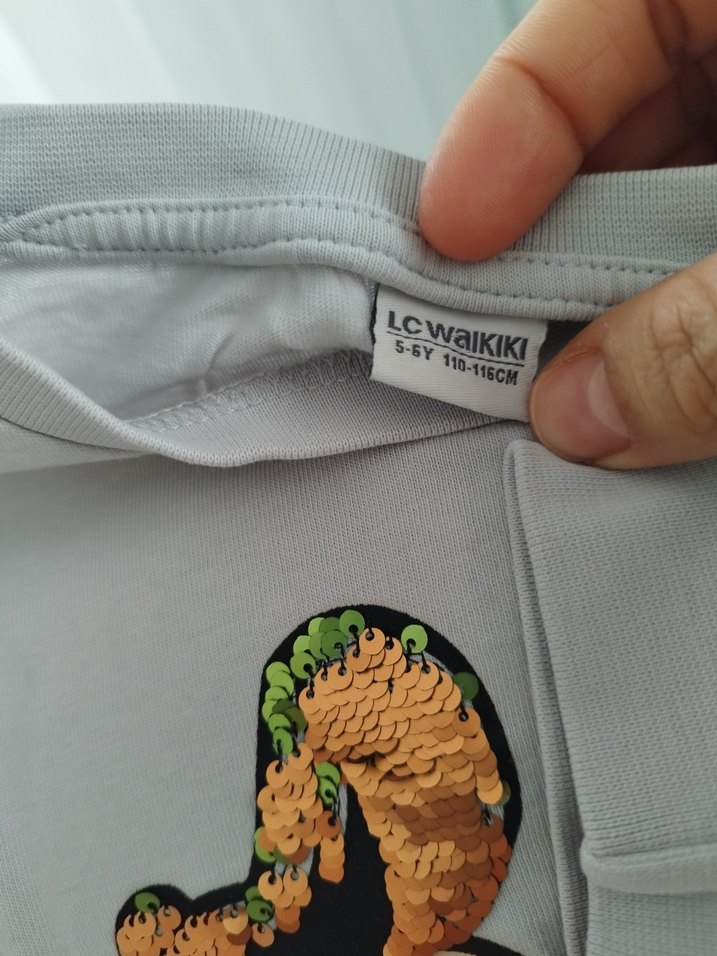 gri Erkek Sweatshirt, Baskılı, Pamuklu, Bol Kesim - Görsel 4