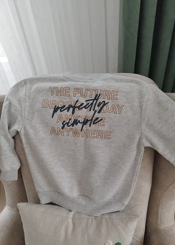 Gri Erkek Çocuk Sweatshirt Uzun Kollu - Görsel 5