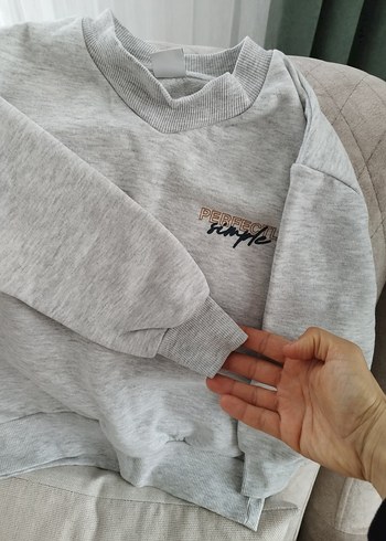 Gri Erkek Çocuk Sweatshirt Uzun Kollu - Görsel 4