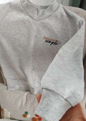 Gri Erkek Çocuk Sweatshirt Uzun Kollu - Görsel 2