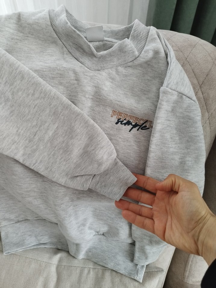 Gri Erkek Çocuk Sweatshirt Uzun Kollu - Görsel 4