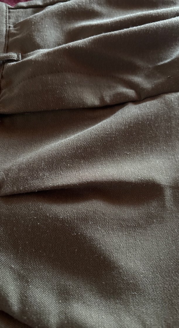 Haki Pilili Kadın Mini Bermuda Şort - Görsel 5