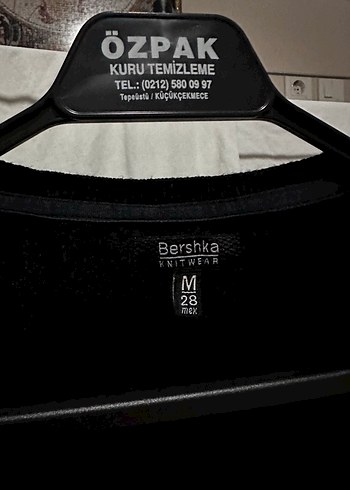 Bershka Siyah Kadın İnce Uzun Kollu Hırka
