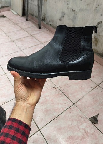 Siyah Deri Erkek Botu 41.5 - Görsel 6