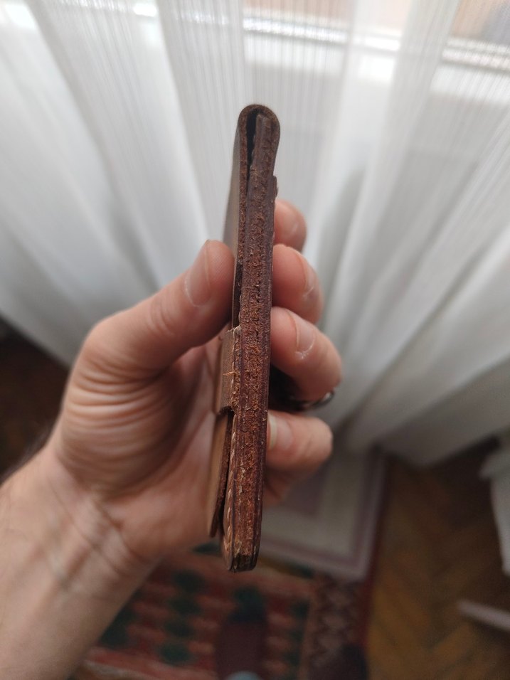 Kahverengi Vintage Minimalist Erkek Cüzdanı elyapım - Görsel 3