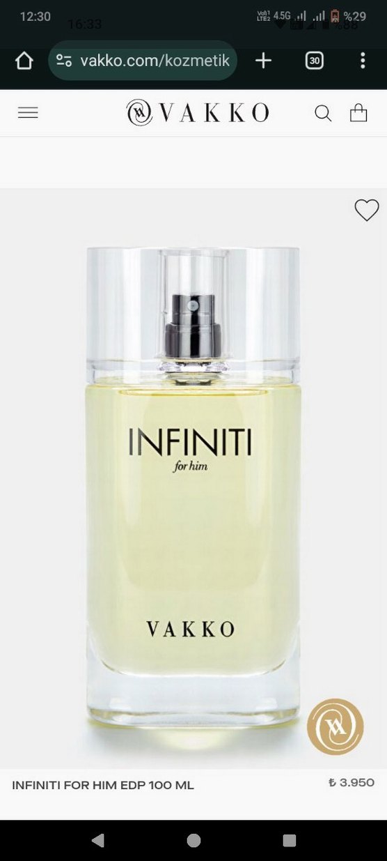 Vakko Infiniti For Him Eau De Parfum - Görsel 3