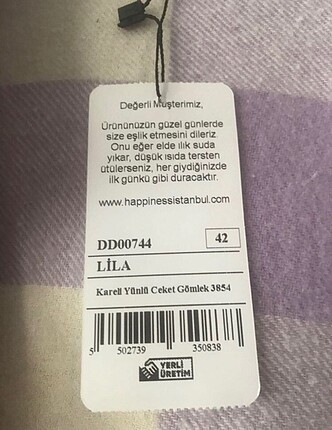 xl Beden Lila kareli gömlek oduncu gömleği