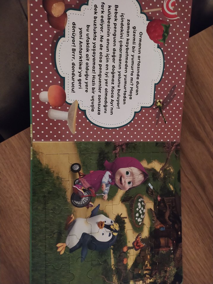 Maşa ile Koca Ayı Süper Yapboz Kitabım - Görsel 5
