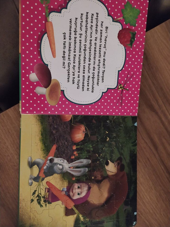 Maşa ile Koca Ayı Süper Yapboz Kitabım - Görsel 3