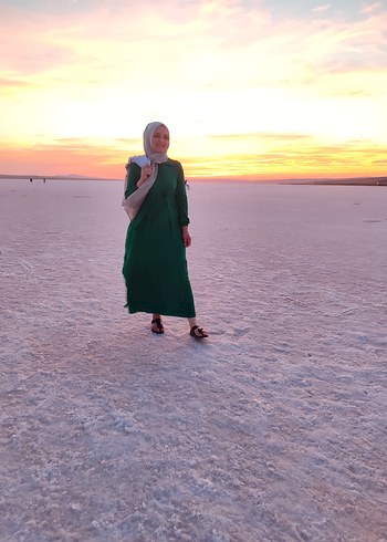 Bohem Tarzı Kadın Uzun Kol Elbise - Görsel 3