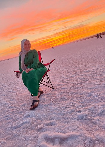 Bohem Tarzı Kadın Uzun Kol Elbise - Görsel 4