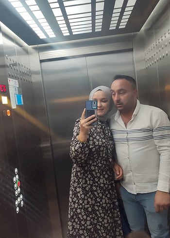 Kadın Camel Renkli Hafif Dökümlü elbıse - Görsel 3