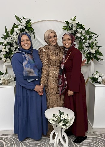 Bordo Uzun Kadın Tesettür Kaban - Görsel 5