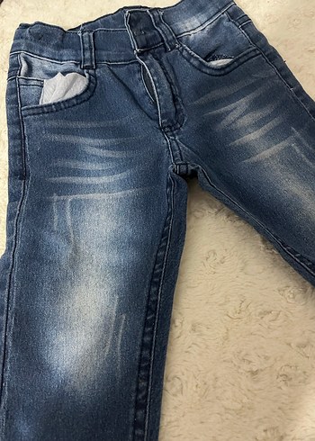 Nakışlı Düğmeli Erkek Kot Pantolon - Görsel 3