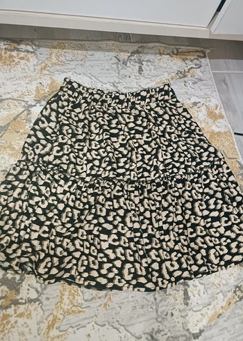 leopar desenli diz üstü etek - Görsel 4