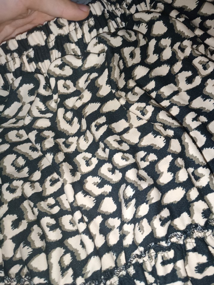 leopar desenli diz üstü etek - Görsel 3