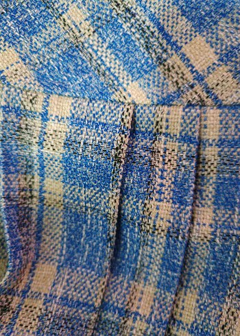 Mavi Pilili Mini Etek - Görsel 3