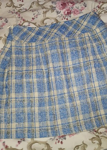 Mavi Pilili Mini Etek - Görsel 5