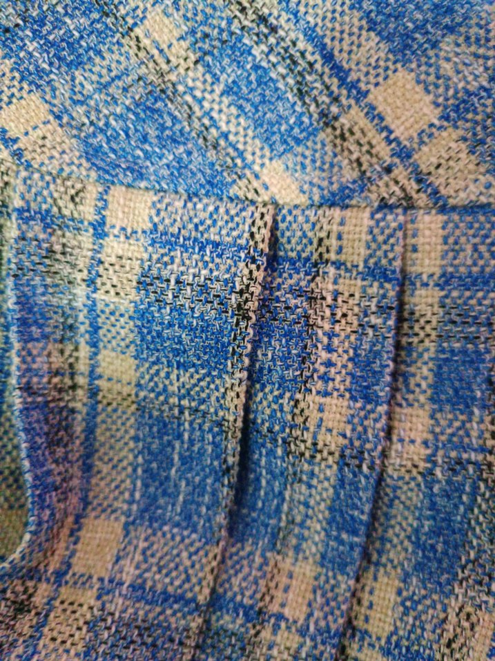 Mavi Pilili Mini Etek - Görsel 3