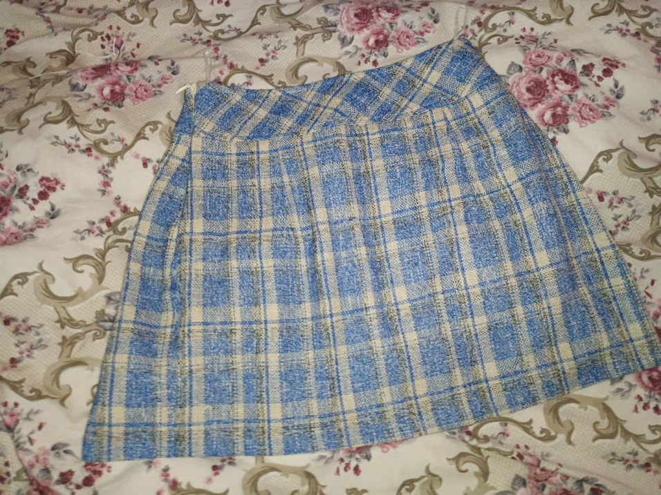 Mavi Pilili Mini Etek - Görsel 5