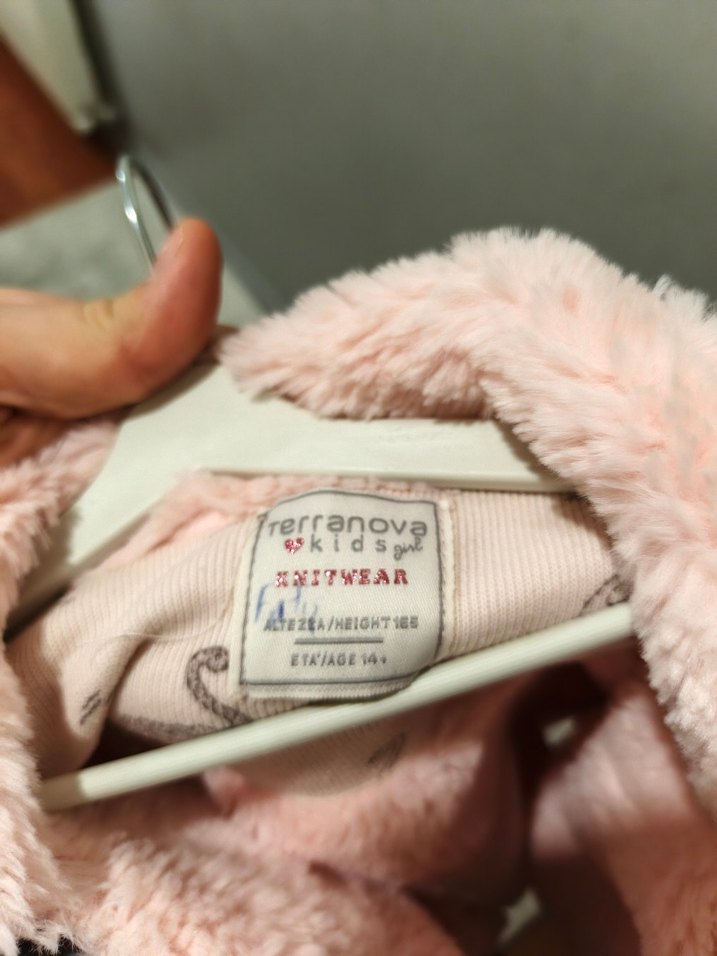 Düğmeli Pembe Kız Çocuk Ceketi - Görsel 3