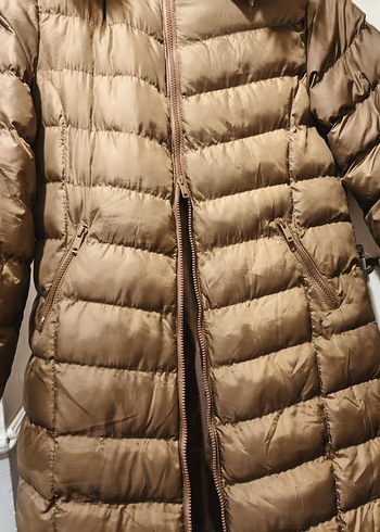 Kahverengi Kürklü Midi Kadın Kış Montu - Görsel 2