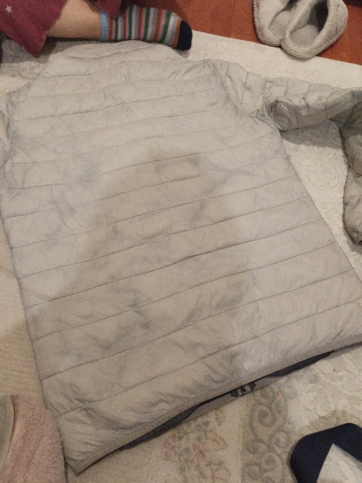 Gri unısex Midi Boy Kışlık Fermuarlı Mont - Görsel 4