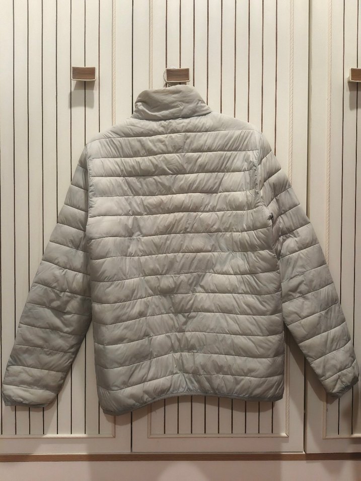 Gri unısex Midi Boy Kışlık Fermuarlı Mont - Görsel 2