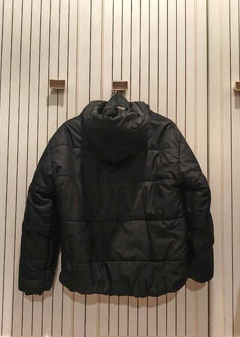 Düğmeli Siyah Kadın Kışlık Mont - Görsel 2