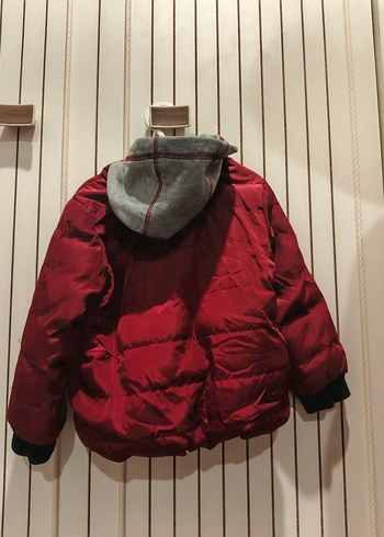 Bordo Fermuarlı Erkek Çocuk Mont - Görsel 2