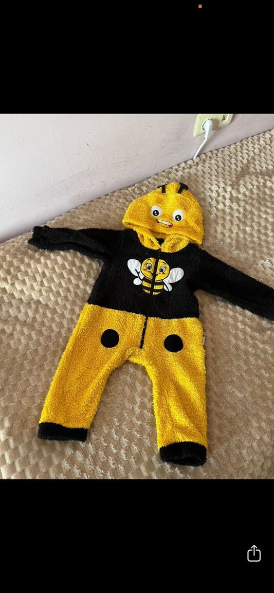 Sarı Nakışlı Erkek Çocuk tulum - Görsel 2