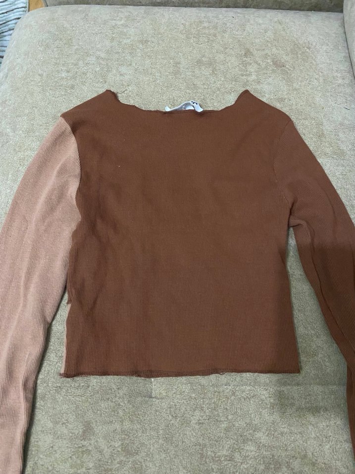 Koton Çift Renk Tasarımlı Crop - Görsel 4