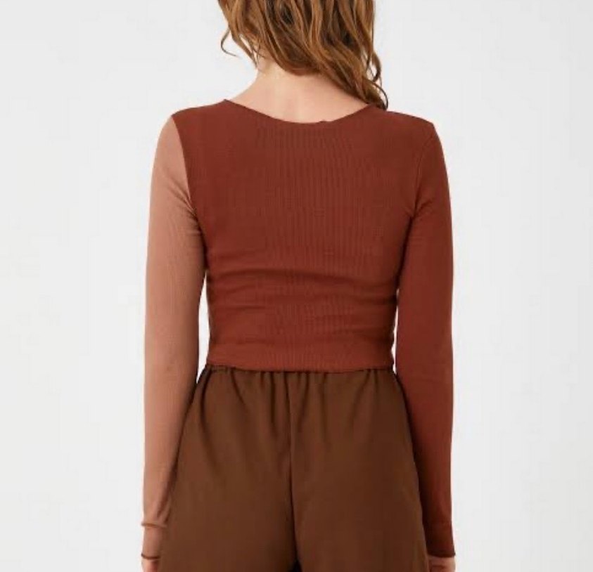 Koton Çift Renk Tasarımlı Crop - Görsel 2